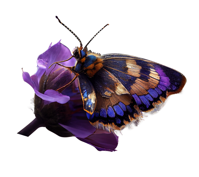 Papillon Vibrant Pollinisant Fleur Jaune Au Printemps Ia Generative 1